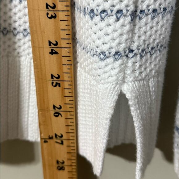 Chaps by Ralph Lauren women's size XL Blue and White Striped Sweater long sleeve - Picture 2 of 11